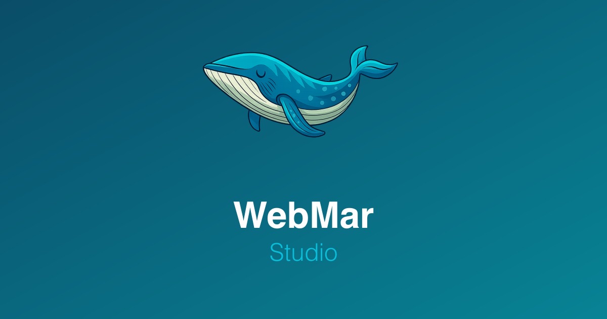 WebMarStudio landing page